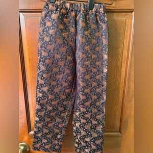 MINI MINORS Sparkly Ethnic Paisley Patterned Pants. Size 6